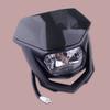 Black Plastic Motorcycle Dirt Bike Front Headlight Headlamp With Fairing H4 12V