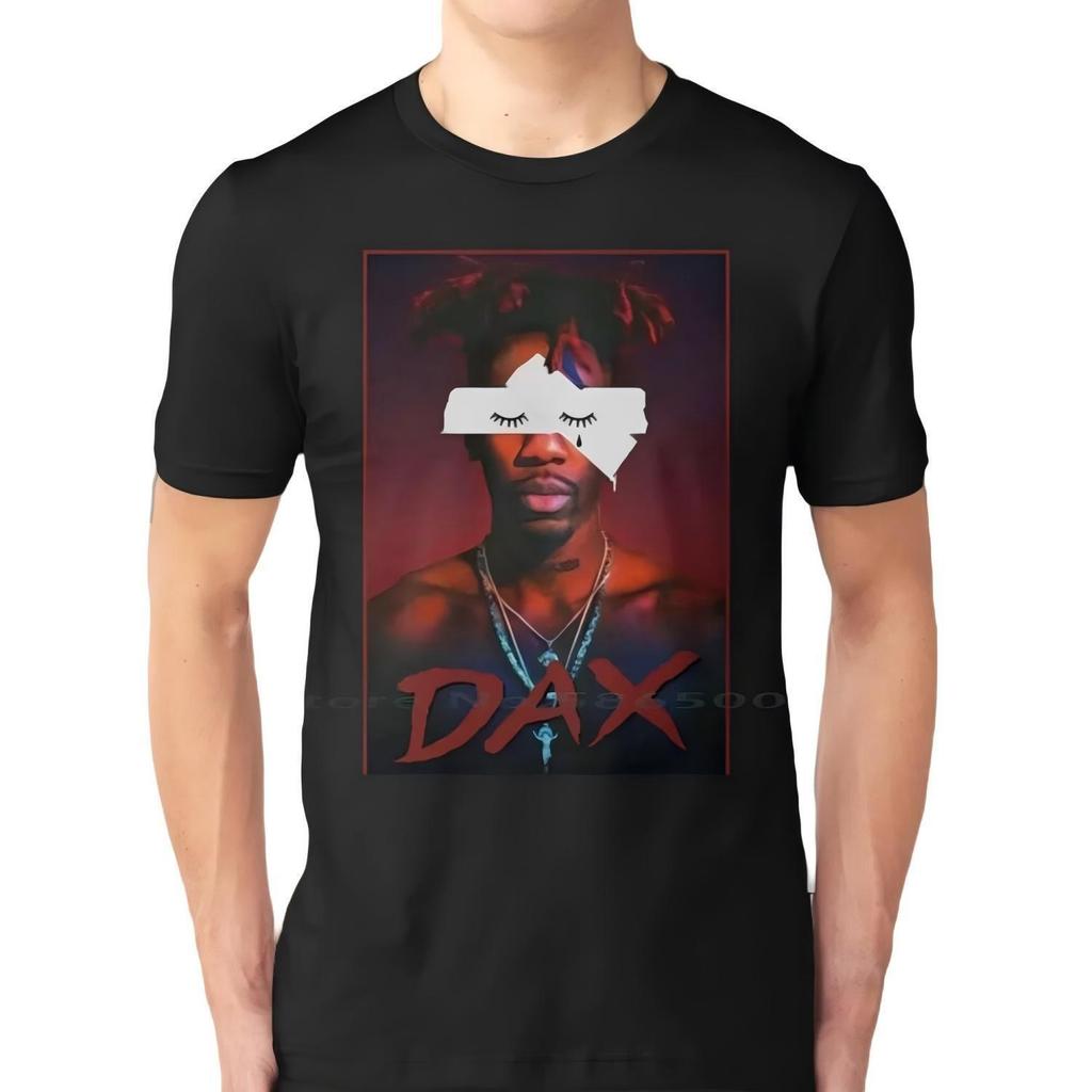 Dax Rapper Art Portrait Black Graphic T-Shirt
