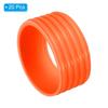 PATIKIL Badminton Racket Handle Grip Racquet Fixing Rubber Absorbent Orange Rings, 20-Pack, Rings, Rings, Non-Slip, Overgrip,