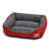 Winter Warm Semi-Enclosed Cat Mat Bed - Machine Washable, Square Pet Nest & Dog Cushion