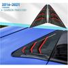 1 Par Panel de Ventilación Lateral Trasero Cubierta de Persiana Scoop de Cuarto Compatible Para Honda Civic 10ª Hatchback Tipo R 2016-2021 Fibra de Carbono(Carbón
