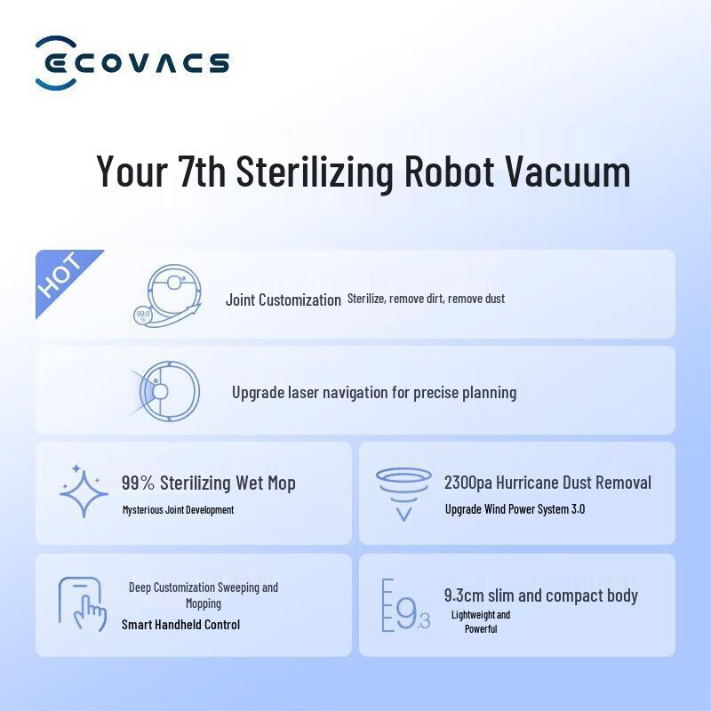 ECOVACS N8 Smart Robot Vacuum Cleaner
