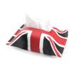 King's Arm Leather Tissue Case/Cover, Union Jack (Black/Red)