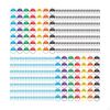 2450 Pieces Day of The Week Stickers Peel Tabs Removable Round 1" Writable Food Labels