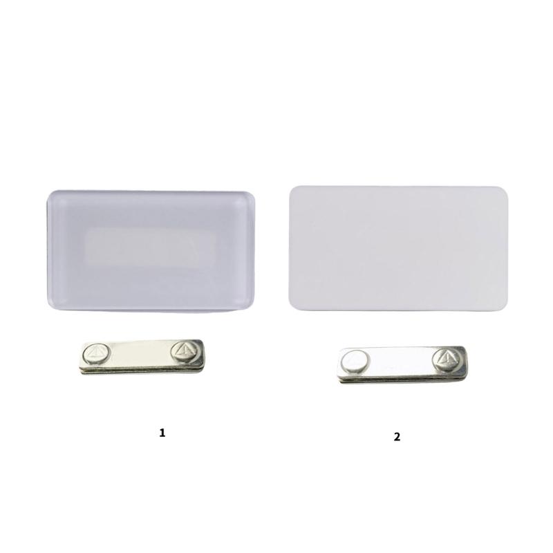 Fashionable Sturdy Acrylic Badge for Heat Transfer and Sublimation Techniques Personalize Designs Elegant Styles