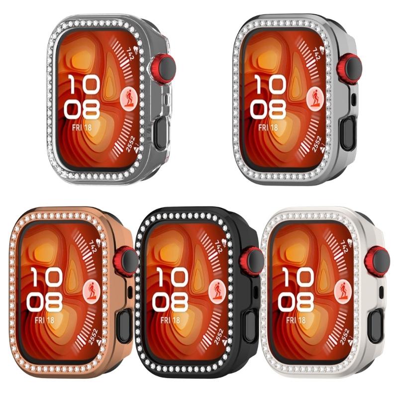 PC Frame Screen Protectors Smartwatch Wristband Accessory Protective Cover Case for Watch Fit 4