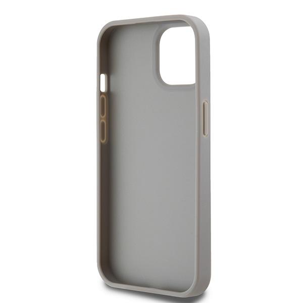 Dkny Dkhcp15Mprthsle Iphone 15 Plus /14 Plus 6.7 Beżowy/Beige Hardcase Leather Mono Stripe & Metal Logo