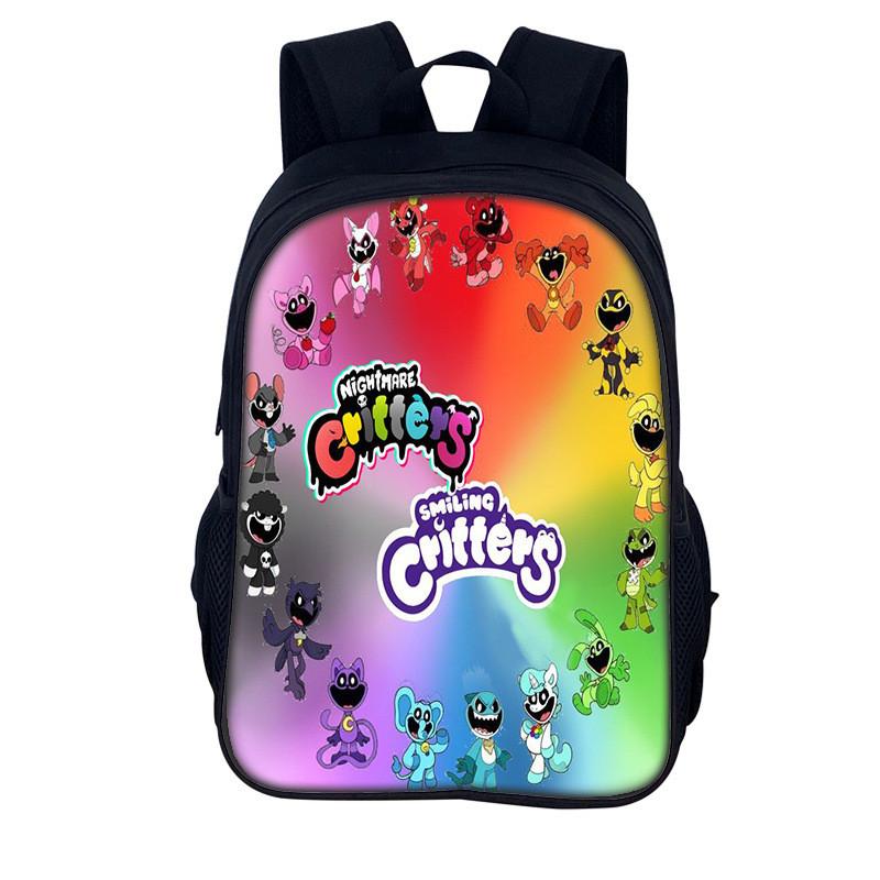 Backpack Critters Nightmare Printing Cartoon Game Student High Rucksack Capacity