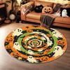 Skull Crossbones Everyday Home Decor Round Mat Living Room Round Carpet Bedroom Round Rug Music Room Bar Area Studio Floor