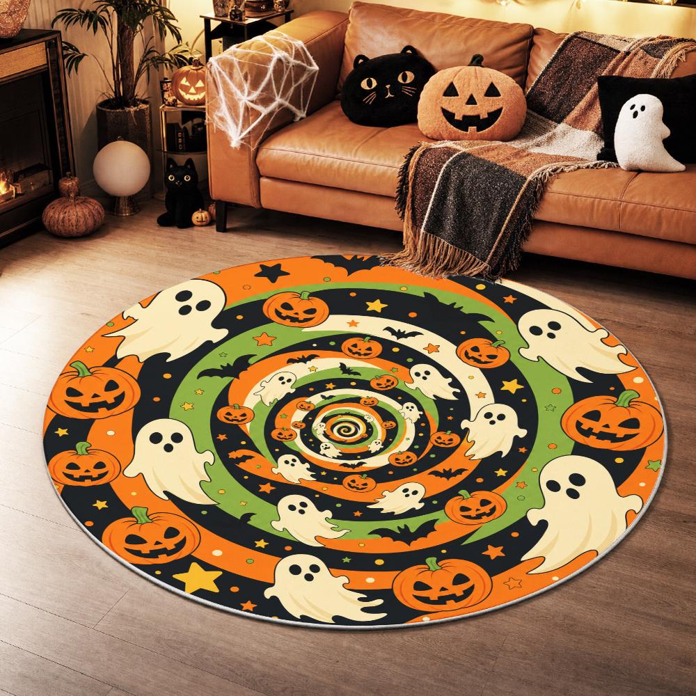 Skull Crossbones Everyday Home Decor Round Mat Living Room Round Carpet Bedroom Round Rug Music Room Bar Area Studio Floor