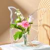 1/2 Stück Schmetterlinge Vase Acryl Auslaufsicher Bruchsicher Basisdesign Vase Transparent Bücherregal Blume