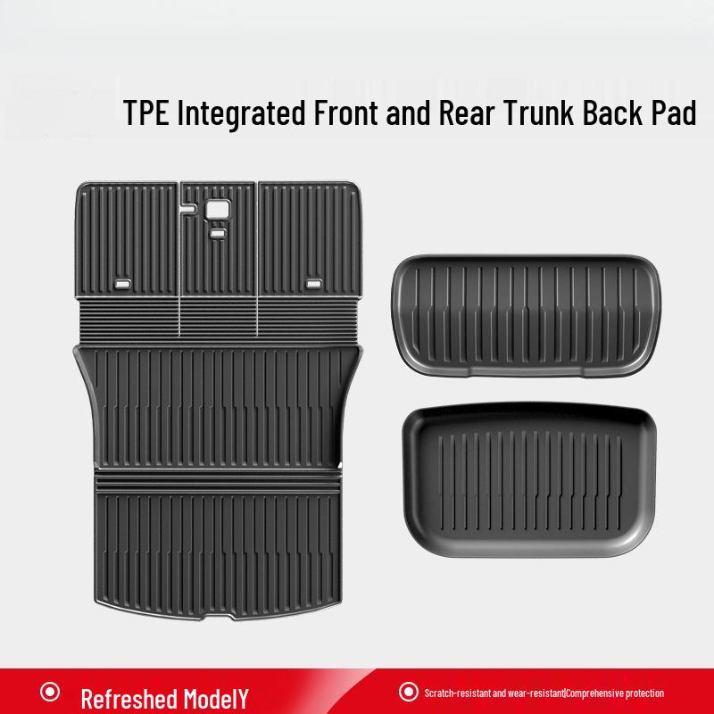 Upgraded TPE Trunk Mat Set for Tesla Model Y3 - Front & Rear Trunk, YL Interior Accessories