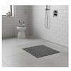 Shower Floor Mat 52 X 52 Cm Dark Grey Pebble