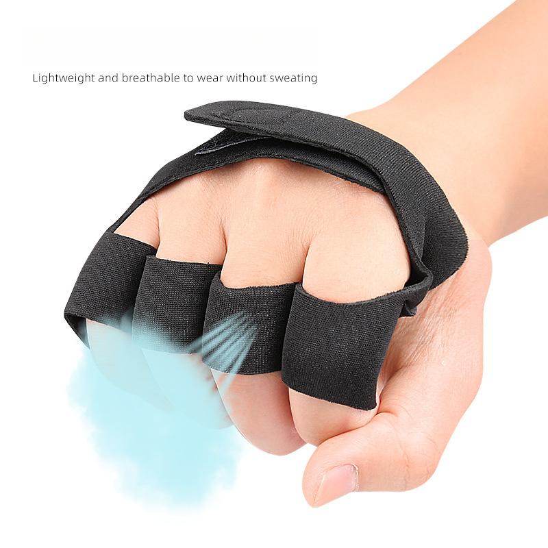 Four-finger Set, Palm Protection, Barbell Fitness, Deadlift Training, Help Half-finger Gloves, Imitation Cowhide Sports, Palm Protection