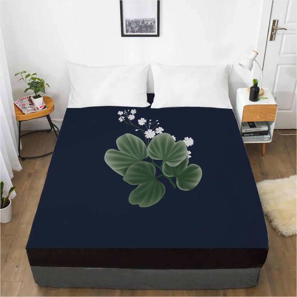 1PC Fitted Sheets Mattress Cover With Elastic Band 3D Bedsheet Linens 160x200 135x200 Bed Sheet Customize any size design