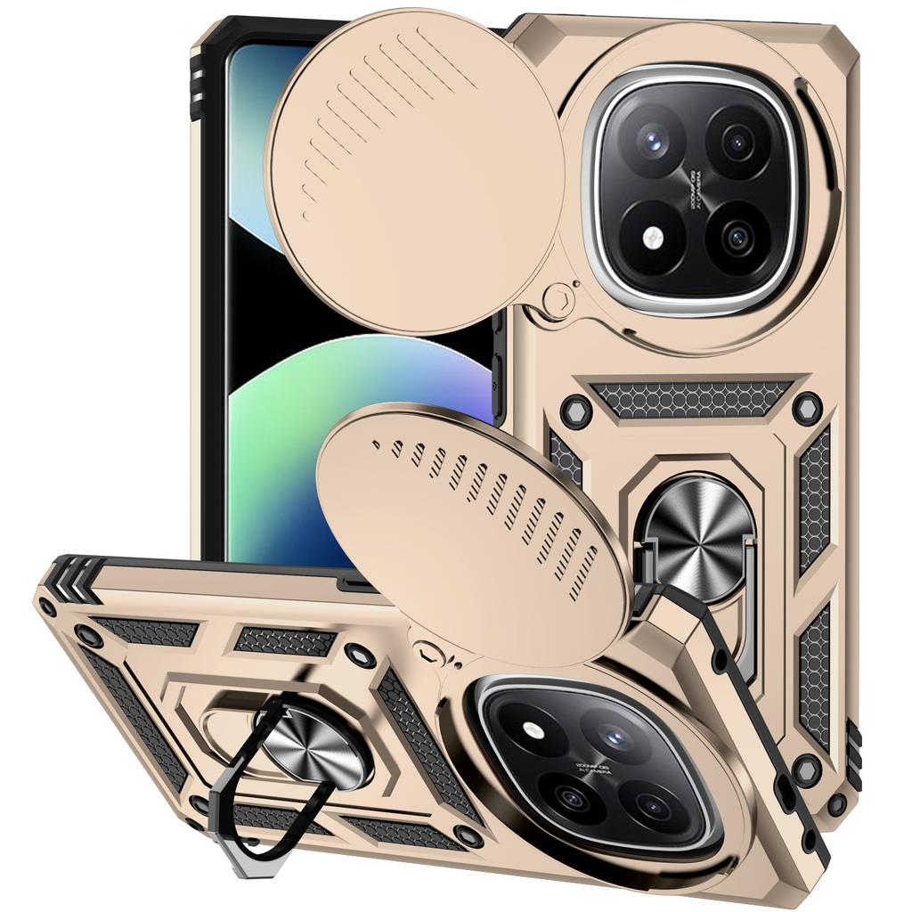 For Xiaomi Redmi Note 14 Pro Plus 5G Case Magnetic Ring Stand Holder Armor Cover For Redmi Note 14 Pro+ Camera Protect Funda