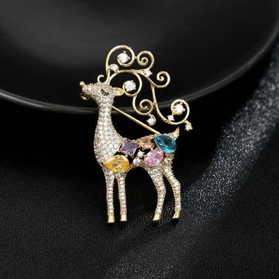 Fashionable and Cute Deer Brooch, A Unique Female Niche, Always By Your Side Christmas Reindeer Brooch