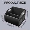 Car Trunk Organizer Storage Box PU Leather Vehicle Folding Collapsible Cargo Boot Organiser Box For SUV MPV Auto Seat Back Box