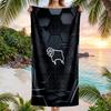 Toalla de Playa de Fútbol Derby County Suave Microfibra Toalla de Verano Secado Rápido Absorbente para Playa Piscina Viaje