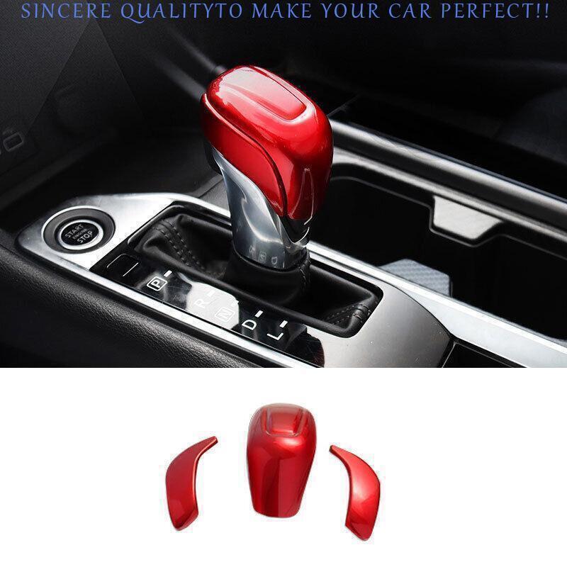 For Nissan Sentra Sylphy -2024 Gloss Red Center Console Gear Shift Knob Trim