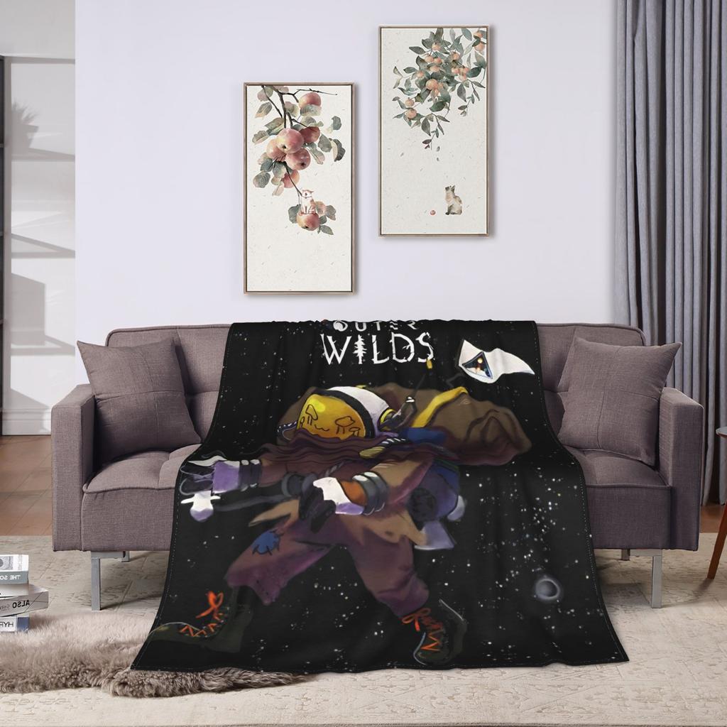 Outer Wilds Flannel Blanket Winter Soft Bedding Throws for Kids Adult Home Decor Novelty Bedspread Sofa Bed Cover