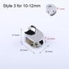 1Pc Thicken For 6-12mm Nickel Finish Glass Clamp Shelves Clips Panel Bracket Shelf Holder Support