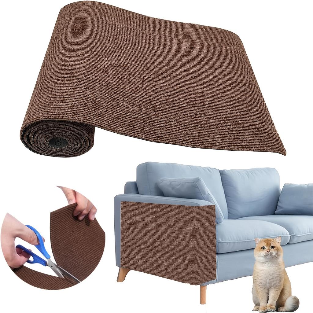 Cat Scratching Pad, Wear-Resistant Corner Pad, Multifunctional Self-Adhesive Carpet, Cat Climbing Frame, Durable Furniture Protective Cover