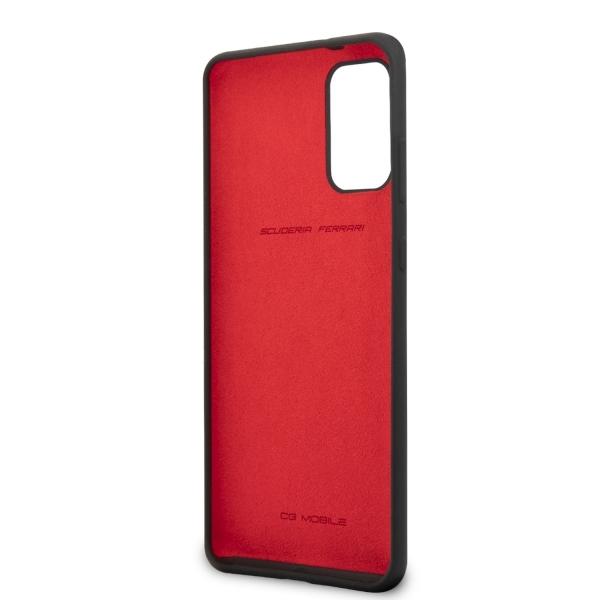 Ferrari Hardcase Fessihcs67Bk S20+ G985Czarny/Black Silicone