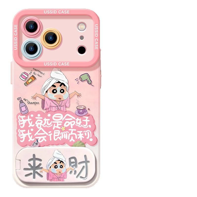 Applicable iPhone17 doll 16promax lanyard 15 bracket 14 Internet celebrity 13 silicone 12 cartoon 11 mobile phone case