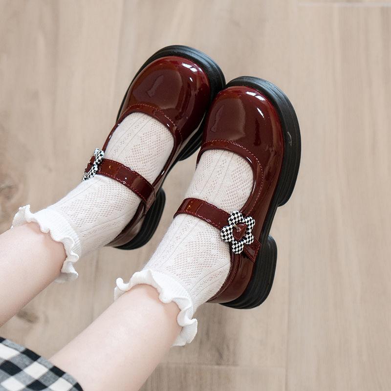 Girls' Leather Shoes 2025 Spring and Autumn New Children's Soft-soled Princess Shoes Little Girl Baby Middle-aged and Older Children's Performance