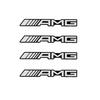 CQZ1 4/10pcs Car Styling 3D Aluminum Speaker Audio Stickers Badge Emblem Decal For Mercedes Benz AMG W124 W202 W203 W204 W210 W211