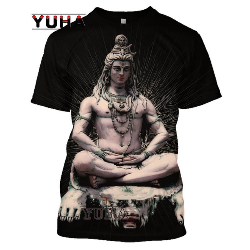 

Індія God Of Destruction Shiva Lord Футболка з 3D-принтом унісекс, літня чоловіча жіноча футболка в стилі хіп-хоп Harajuku Streetwear 6XL