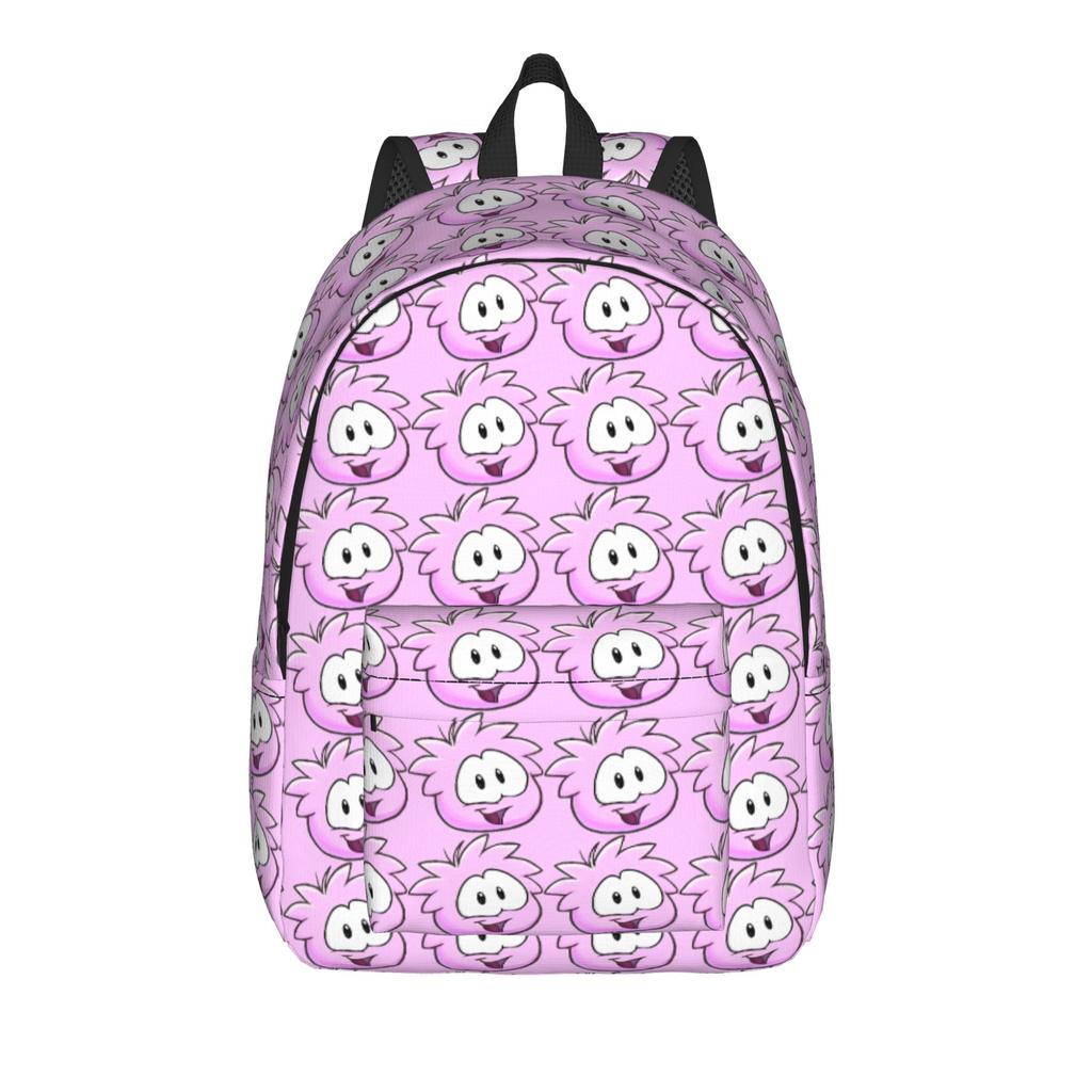 Green Puffle Fashion Backpack with Pocket Student Hiking Travel -Intro Daypack for Men Women Laptop Shoulder Bag