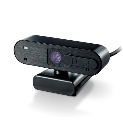 Elecom KAMERA INTERNETOWA Full HD 1080p 30FPS 2 miliony pikseli autofokus wbudowany mikrofon z osłoną prywatności otwór na statyw 1/4 cala Czarna UCAM-C820ABBKE