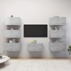 TV Wall Cabinets 7 pcs Concrete Grey 30.5 x 30 x 60 cm Particleboard