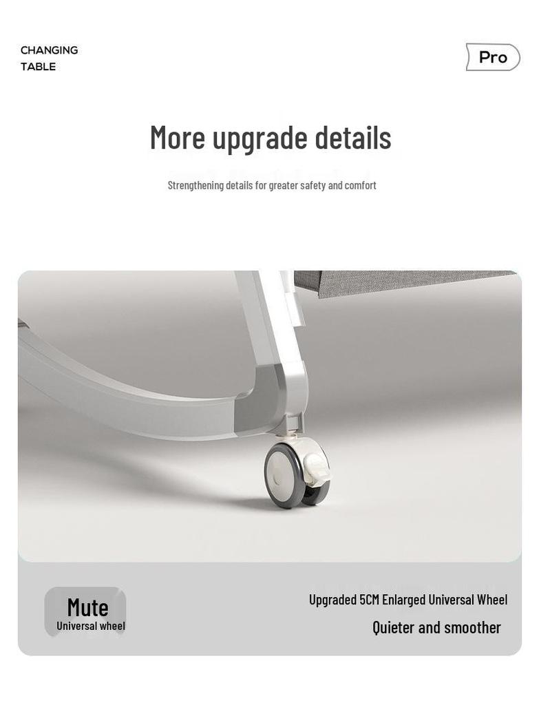 Verstellbares faltbares tragbares Babybett - Wiegenbett für Neugeborene mit Steckfunktion