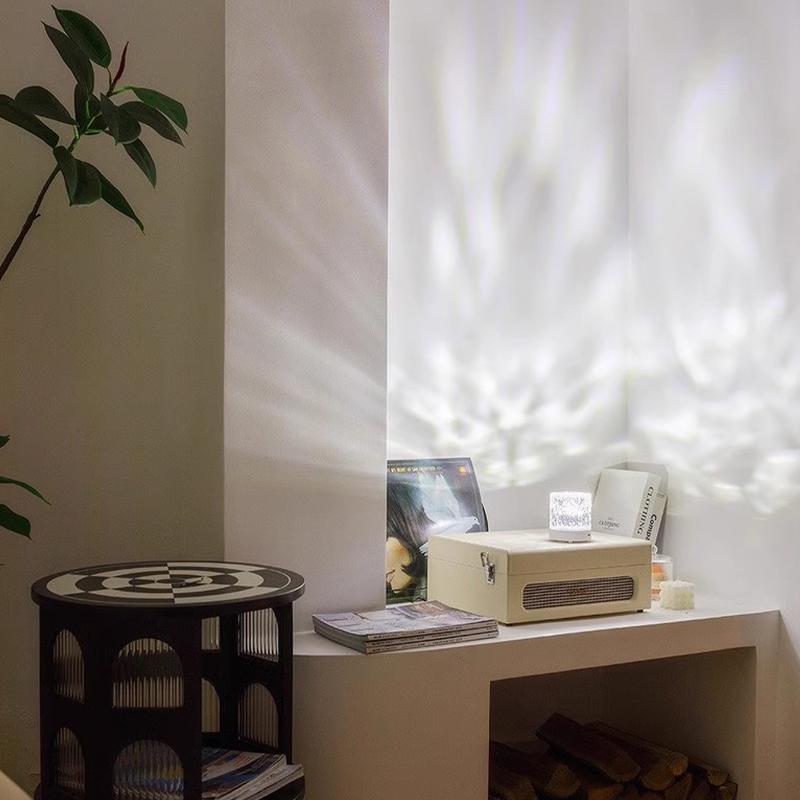 LED wiederaufladbare USB-Umgebungstischlampen RGB Water Wave Desktop dekorative Lampe