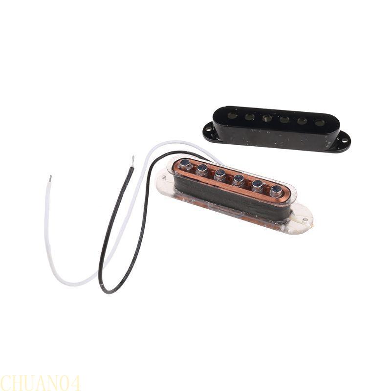 A1A2 6 Strings Electric Guitar Pickups Single Coil Bass Black