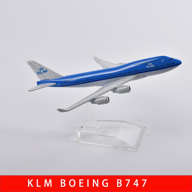 1/400 Scale 16cm Boeing747 KLM Royal Dutch Airlines Aircraft Airplane Model Airplane Diecast Metal Planes