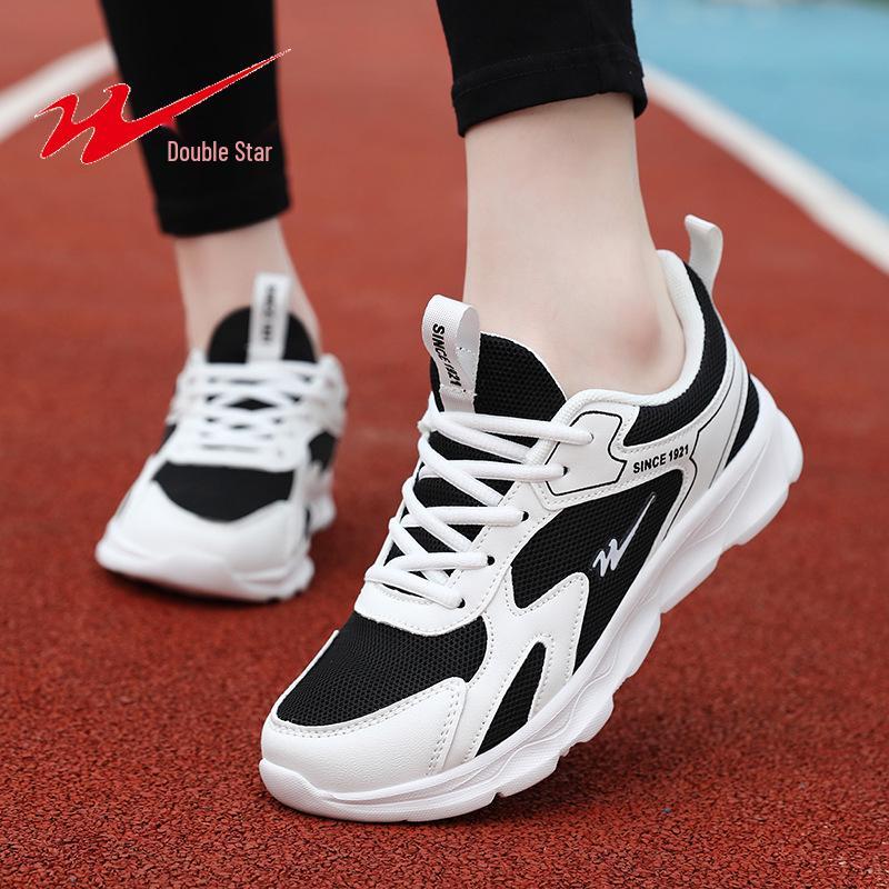 Double Star Women's Mesh Breathable Sports Shoes: Lightweight, Soft Sole, Casual Travel & Running Shoes for Spring/Autumn
