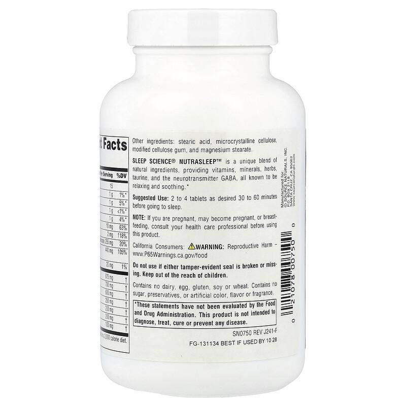 Sleep Science®, NutraSleep™, 100 Tablets