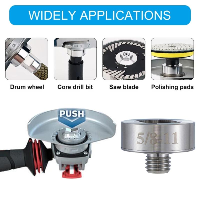 Adapter 5/8"-11 Thread Adapter for X Lock Metal Construction Smooth Operation Convert and Install Sawer Blade