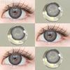 FUNSACHY 1 pár přírodně hnědých kontaktních čoček pro oči velké černé oči čočky korejská krása šedé zornice módní barevné oční kontakty
