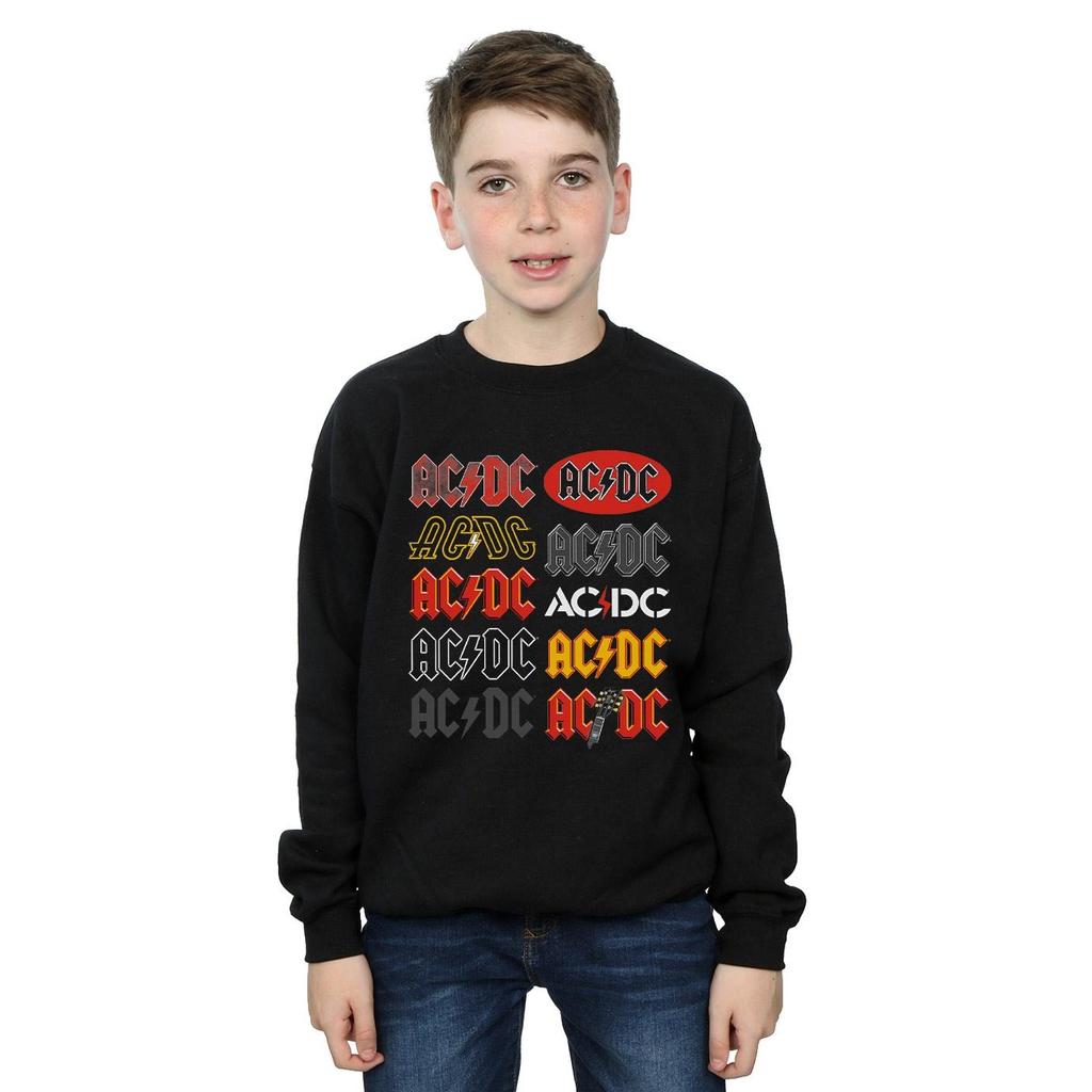 AC/DC Boys Multi Logos Sweatshirt