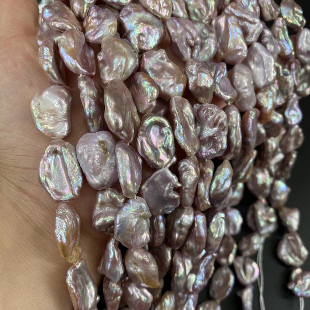 1String, Boho Irregular Pearls, Luxury Natural Freshwater Pearl Beads for Jewelry Making DIY Necklace Bracelet Crafts, Mother's Day Gift 36cm