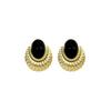 Black Oval Metal Drop Earrings for Women Minimalism Temperament Brincos Hyperbole Fashion Party Jewelry