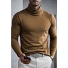 Men S Solid Color Long Sleeve High Neck Base Layer Top