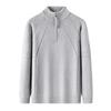 850g Men's Heavyweight Stand Collar Zipper Knit Sweater - Winter Warm Base Layer for Mid-Aged and Young Adults.