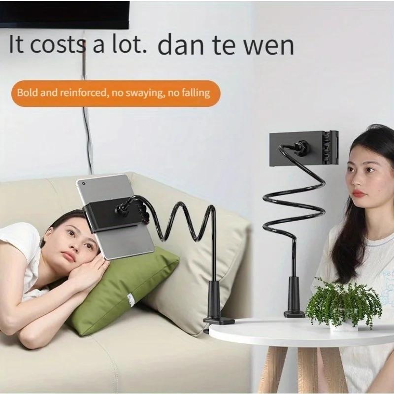 Tablet Bracket for Bed Desk Gooseneck Tablet Stand Flexible Long Arm Clamp Tablet Holder For Smartphone Redmi Lenovo Pad