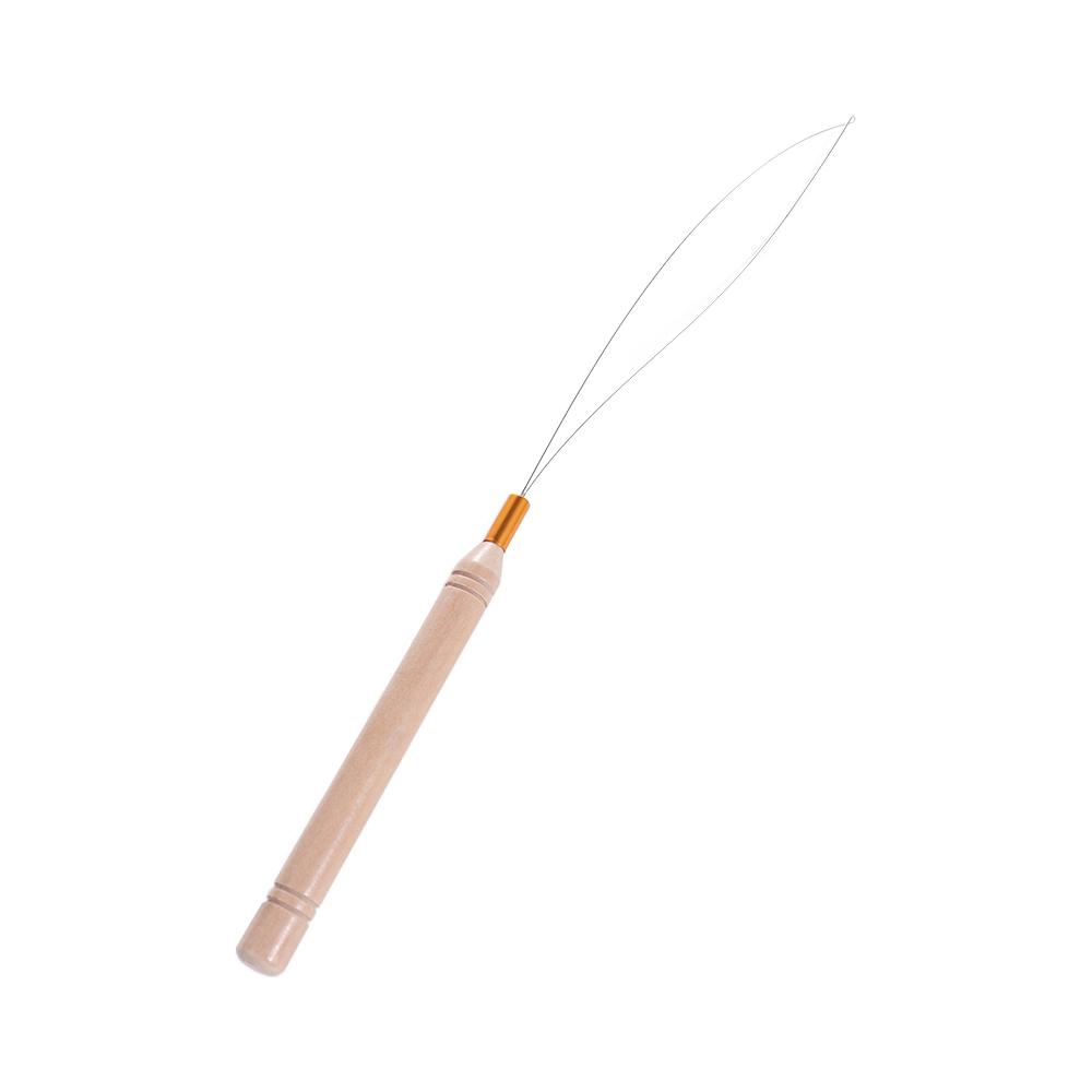 5pcs/set Professional Threader Pulling Needle Metal Hair Extensions Loop  for Making Wigs